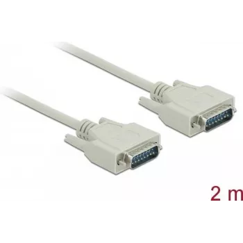 Kabel szeregowy DeLOCK 85976 Beżowy 2m Sub-D15