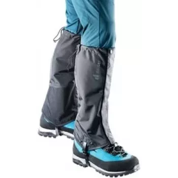 Getry DEUTER 39320257000 czarne, rozmiar S — getry trekkingowe, lekkie osłony ochronne
