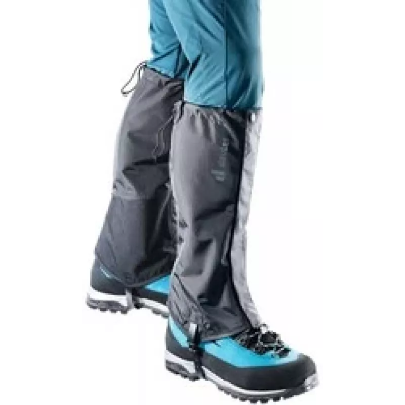 Getry DEUTER 39320257000 czarne, rozmiar S — getry trekkingowe, lekkie osłony ochronne