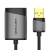 Karta dźwiękowa zewnętrzna USB Vention 0,15M Szary Metalowy Typ