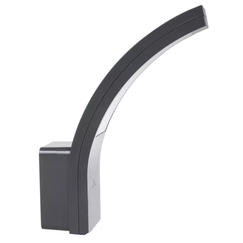 Zewnętrzna lampa ścienna LED MACLEAN MCE343 GR — 10W, oświetlenie fasadowe, szary