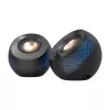 Głośniki komputerowe CREATIVE Pebble X 2.0 USB-C z regulowanym podświetleniem RGB, Bluetooth 5.3, audio USB, moc RMS do 15 W, dla PC i Mac