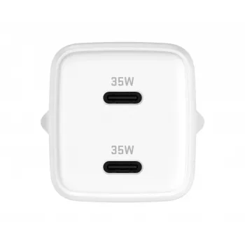 Ładowarka ścienna USB-C YENKEE G35D 2x18W Power Delivery 3.0 3A