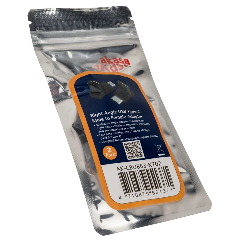adapter złącza przewodu USB Type-C Akasa AK-CBUB63-KT02