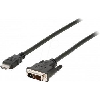 Kabel NEDIS HDMI™ | Wtyk HDMI™ | Wtyk DVI-D 24+1-pin | 1080p | niklowany | 2,00 m | prosty | PVC | Czarny | Pudełko