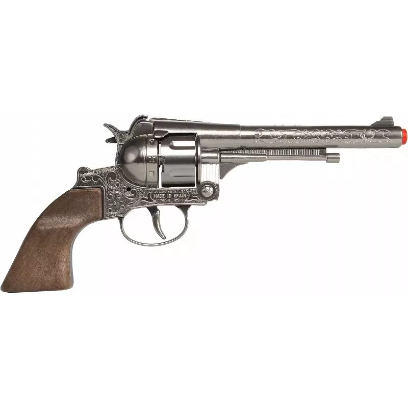 Pulio metal cowboy revolver 12 rounds toy gun, model 155122/0