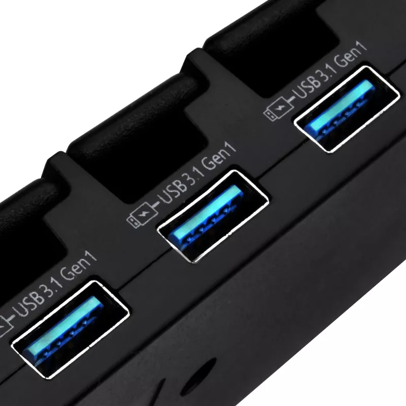 Stacjonarny hub USB 3.1 Gen 1 SILVERSTONE SST-UC03B-PRO — 7 portów USB