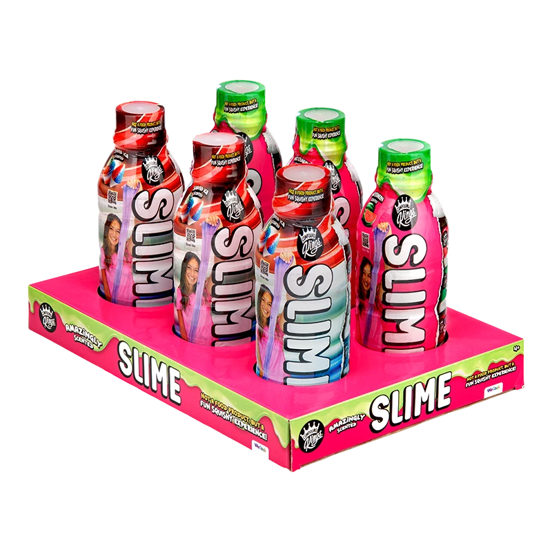 Zestaw slime WECOOL Compound Kings — różnokolorowe butelki slime, wielokolorowy asortyment
