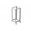 LANBERG 19-calowa otwarta szafa rack 27U 600x800 mm szara, 27U otwarta rama serwerowa