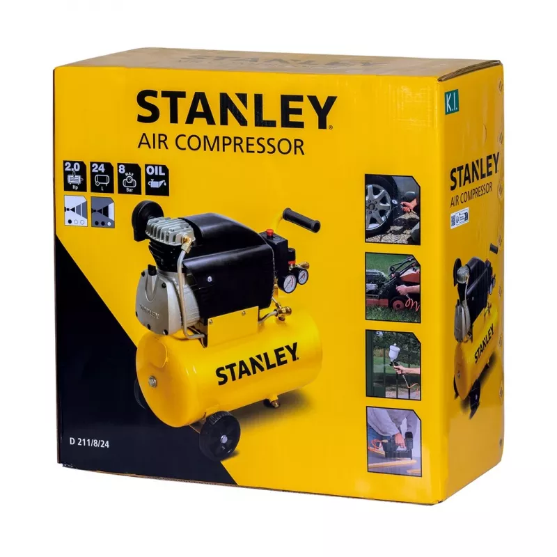 Stanley Kompresor olejowy 24 l 1500 W FCCC404STN005 24 l 8 bar zestaw 6 szt.