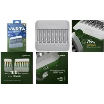 Varta Eco Charger Multi ładowarka USB NiMH szara