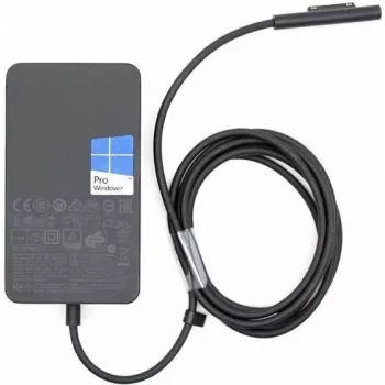 Zasilacz Microsoft Surface 65 W do laptopów i tabletów, czarny, AC, wewnętrzny, USB 2.0, 1,7 m
