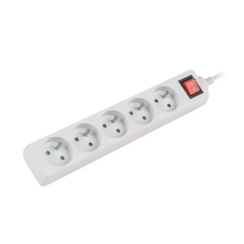Listwa zasilająca Lanberg PS1-05E-0150-W 1,5 m 5 gniazd AC wewnętrzna biały