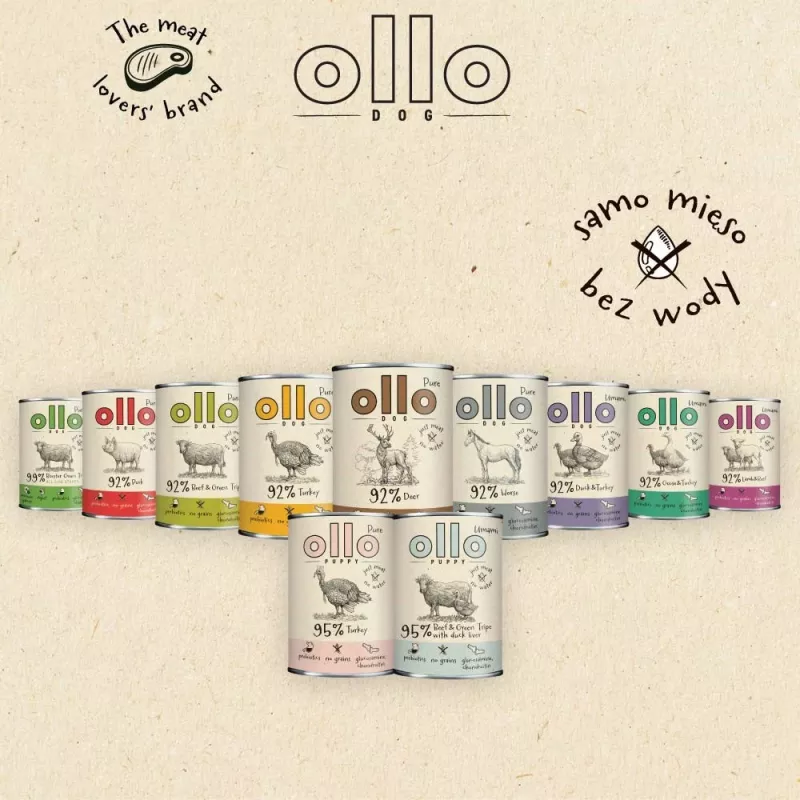 OLLO Umami Duck and turkey - mokra karma dla psa - 850g