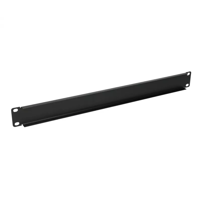 Panel maskujący do szafy rack Extralink Front Blank Panel 1U 19 cali czarny, obudowa stalowa
