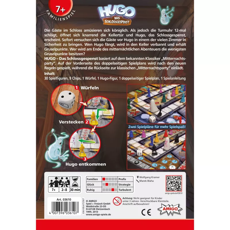 HUGO - Das Schlossgespenst, gra planszowa