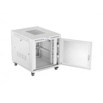 Szafa rack LANBERG FF01-8015-23SL 19 cali 15U, szara, perforowane drzwi przednie
