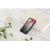 Etui ochronne iKins do Samsung Galaxy S20 — wzór wodnych kwiatów, czarne