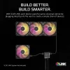 Corsair iCUE LINK RX120 MAX ARGB wentylatory do obudowy 120 mm, zestaw 3 szt., czarny