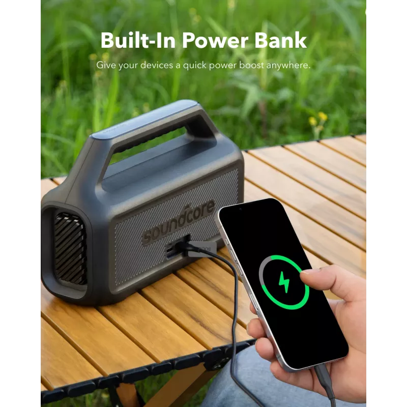 Przenośny głośnik stereo Anker Soundcore Boom 2 SE — 2.0 kanały, 30 W RMS, bezprzewodowy, czarny