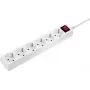 Listwa zasilająca AS Schwabe Multipower Strip 11671 — biała, gniazda Schuko z wyłącznikiem głównym