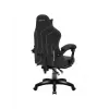 Gaming armchair huzaro Force 3.7 Carbon Czarny — ergonomic, adjustable height 107.5–116.5 cm, 5 wheels, lumbar and neck pillows