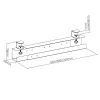 Organizer kablowy pod biurko Maclean, max 5 kg, MC-333
