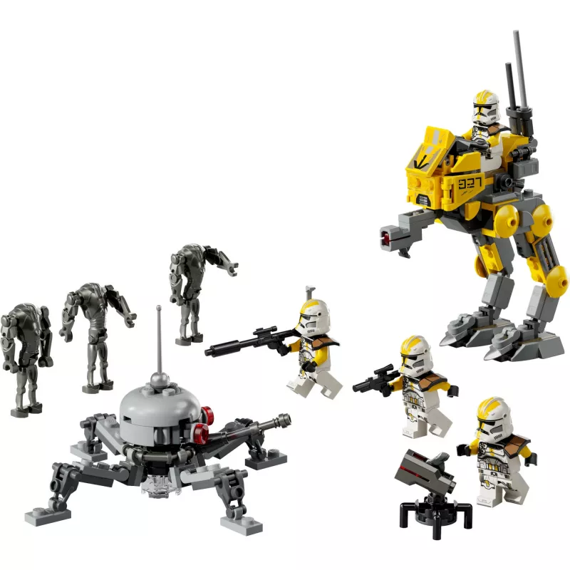 LEGO Star Wars zestaw Bitwa Oddziału Klonów 327. Korpusu Gwiezdnego 75431 — 258 elementów, 7 minifigurek, wiek 7+