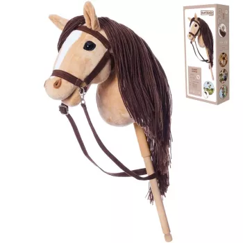 Koń na patyku HOPPIHORSE Hobby Horse A3 beżowy
