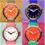 NeXtime zegar 8158 Time Zones, 43x43,4 cm, ścienny, wielokolorowy