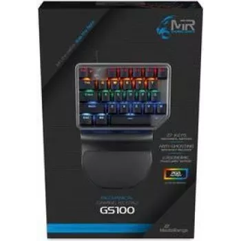 Gaming klawiatura MediaRange MRGS100 QWERTZ German Czarny srebrny