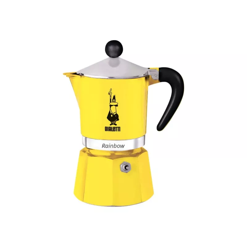 Moka pot Bialetti Rainbow czarno-żółty