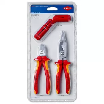 Zestaw narzędzi mechanicznych Knipex 00 31 30 BK V01 3 narzędzia pomarańczowo-czerwony