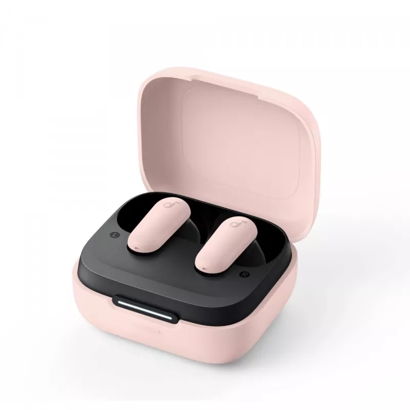 Zestaw słuchawkowy Anker P30i bezprzewodowy douszny do rozmów i muzyki, USB Type-C, Bluetooth, jasny róż