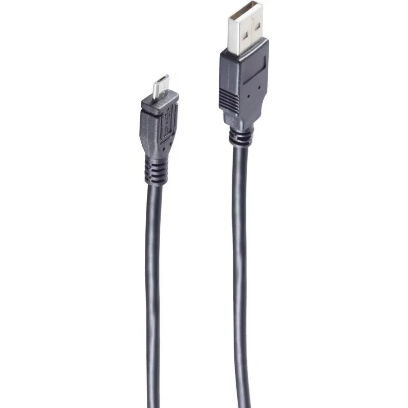 Kabel USB ShiverPeaks BS14-11025 1m USB A Micro-USB B Czarny