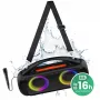 Głośnik przenośny MEDIA-TECH MT3184 — Bluetooth 5.3, 60W RMS, IPX5, akumulator litowo-jonowy 16h, ładowanie USB-C, MicroSD, TWS, mikrofon, pilot