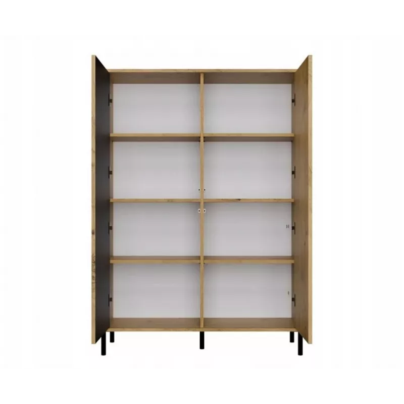 KAMARO 2DD cienki/GŁ dąb ARTISAN DISPLAY CABINET