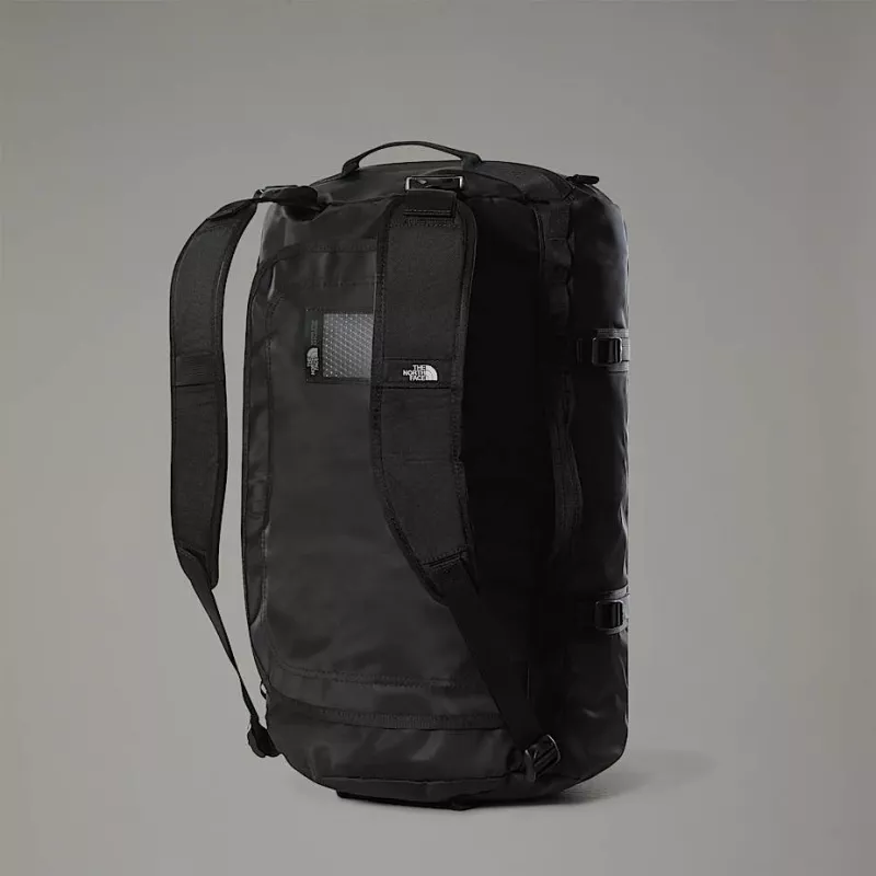 Duffel bag The North Face Base Camp S — 50 L, nylon/poliester, czarny/biały