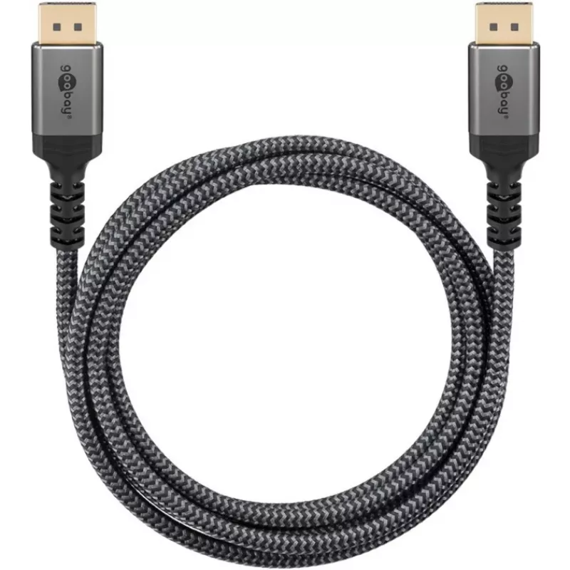 Pro Displayport 1.4 w oplocie - Przewód wyświetlacza - 3m - Czarny