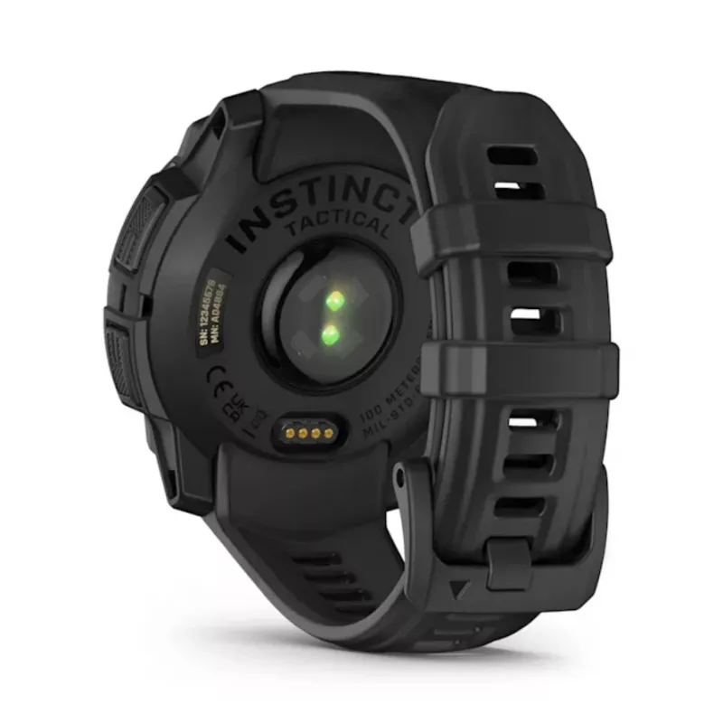 Smartwatch GARMIN Instinct 3 45 mm Solar Tactical Edition Czarny — 45 mm, ładowanie solarne, GPS, pulsometr