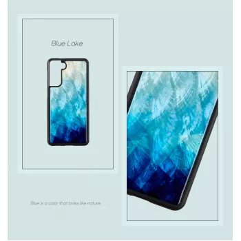 Etui iKins do Samsung Galaxy S21+ — ochronna obudowa, niebieski lake Czarny