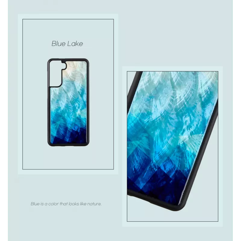 Etui iKins do Samsung Galaxy S21+ — ochronna obudowa, niebieski lake Czarny