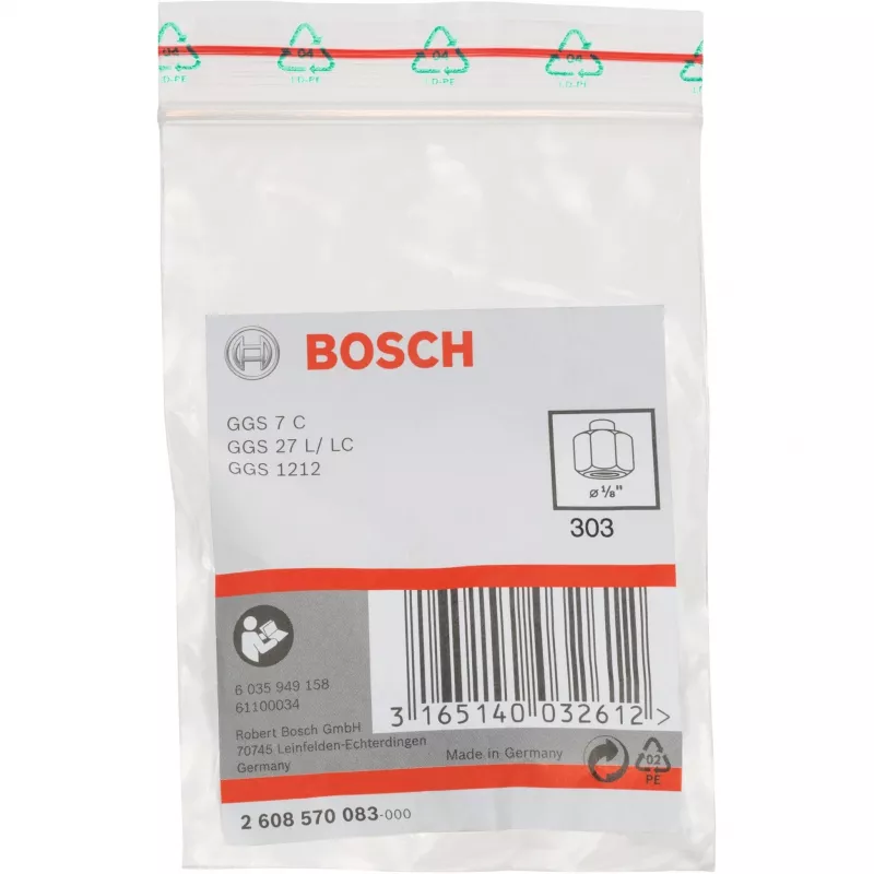 Tulejka zaciskowa Bosch 2608570083 1/8 cala z nakrętką zaciskową