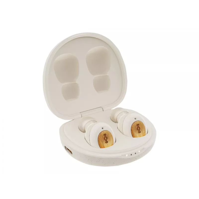 Marley Champion True Wireless Earbuds z wbudowanym mikrofonem Bluetooth, kolor kremowy
