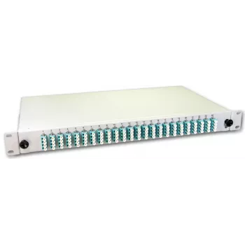 Lightwin LWL Splice Box, 96 włókien, 24x QLC Multimode, 50/125µm OM3 Pigtail Splice Boxes (SPBOX 96G50 OM3 QLC)