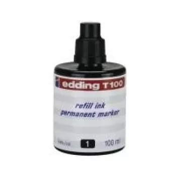 Wkład do markera Edding T 100 Czarny 100 ml