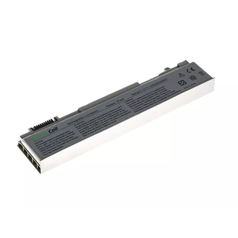 Bateria do laptopa zielony Cell DE09 do DELL Latitude E6400 E6410 E6500, Li‑Ion 4400 mAh, 11,1 V, 6 ogniw, srebrna