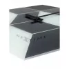 NeXtime klok 8171 Cubic, 43,5x37 cm, Ścienny, Czarny/Biały/Szary