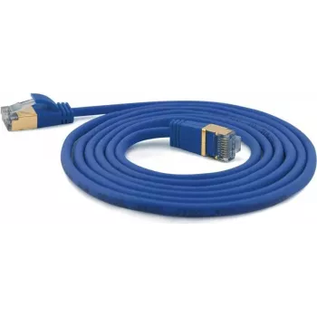 Wantec Extra-thin Cat.7 przewód instalacyjny SSTP kabel krosowy - 0,2 m -Cat.7 przewód instalacyjny - S/FTP (S-STP) - RJ-45 - RJ-45 - Niebieski (7128)