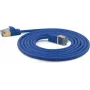 Wantec Extra-thin Cat.7 przewód instalacyjny SSTP kabel krosowy - 0,2 m -Cat.7 przewód instalacyjny - S/FTP (S-STP) - RJ-45 - RJ-45 - Niebieski (7128)